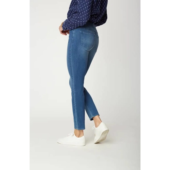 Not Your Daughter's Jeans Pull On Skinny Ankle Jeans Blue NYDJ Women's Size 8P 8 - Picture 7 of 7